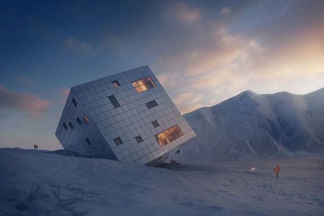HABIMAT - Cosa ci fa un gigantesco cubo su una montagna? by HABIMAT
