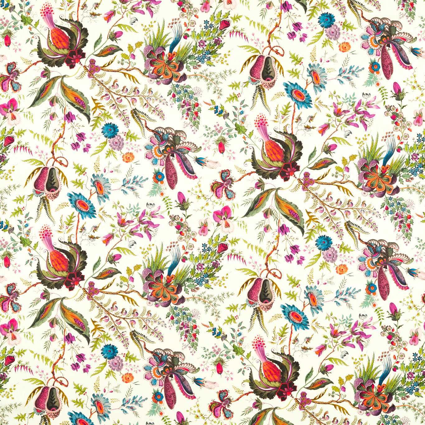 Wonderland Floral Lapis/Emerald/Carnelian HAF0534-01 by Harlequin
