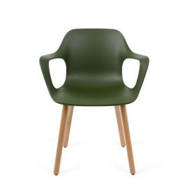 HAL RE Armchair Wood in Ivy with Natural Oak Base by Heal's