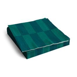 Paper Napkins Set of 20 Dinner Green and Dark Green by Heal's