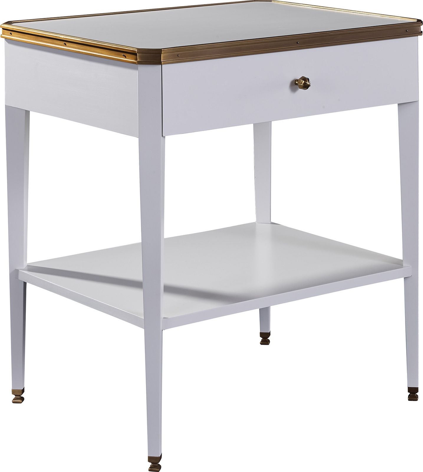 Austell Side Table With Onyx Top by Hickory Chair