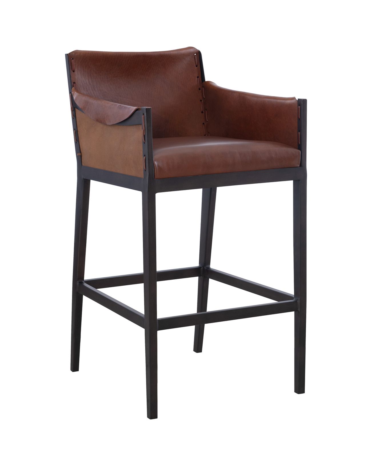 Gunnison Bar Stool- Brown  (25"D) by Hickory Chair