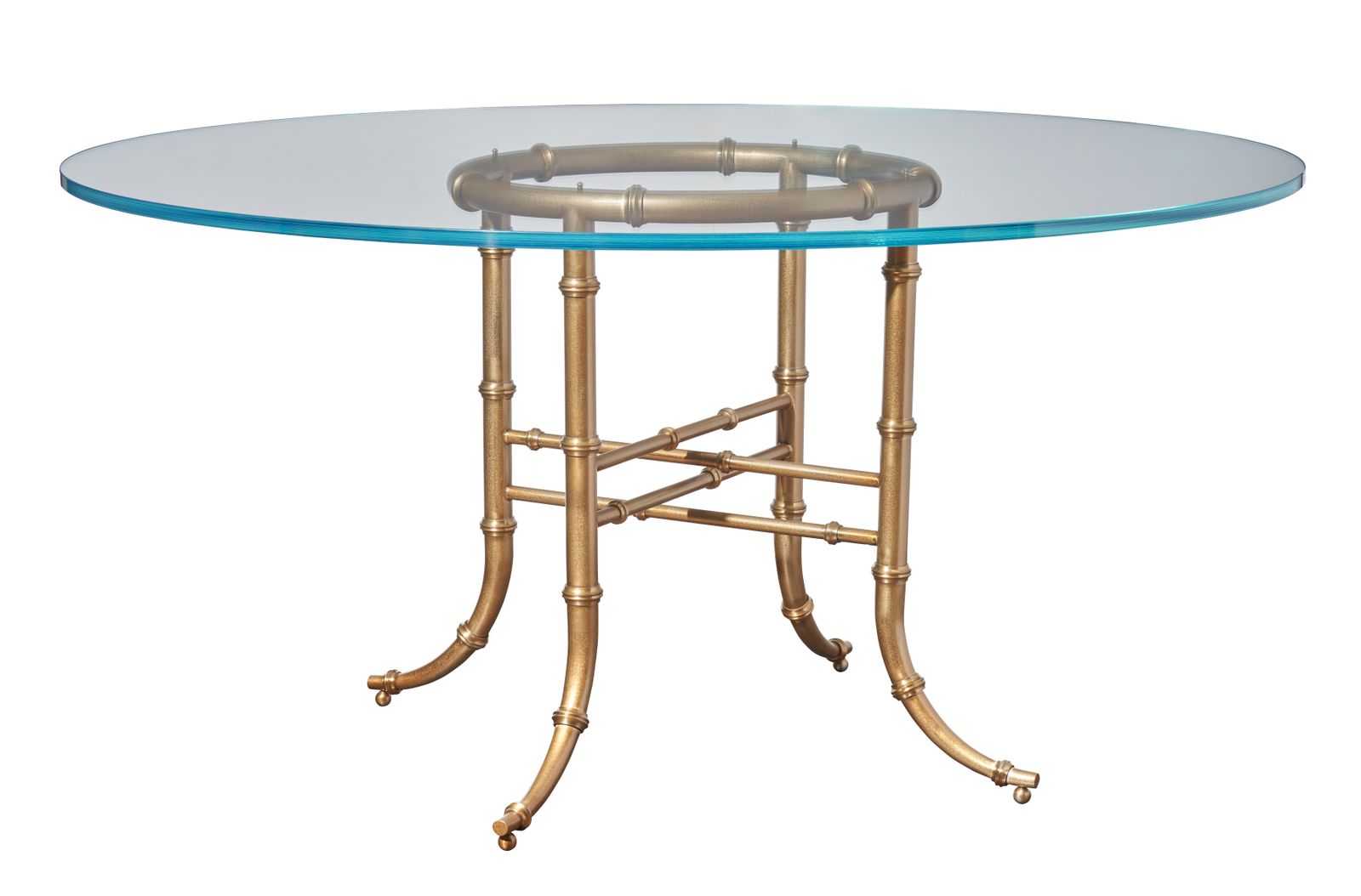 Bask Center / Dining Table - 60" Glass Top by Hickory Chair