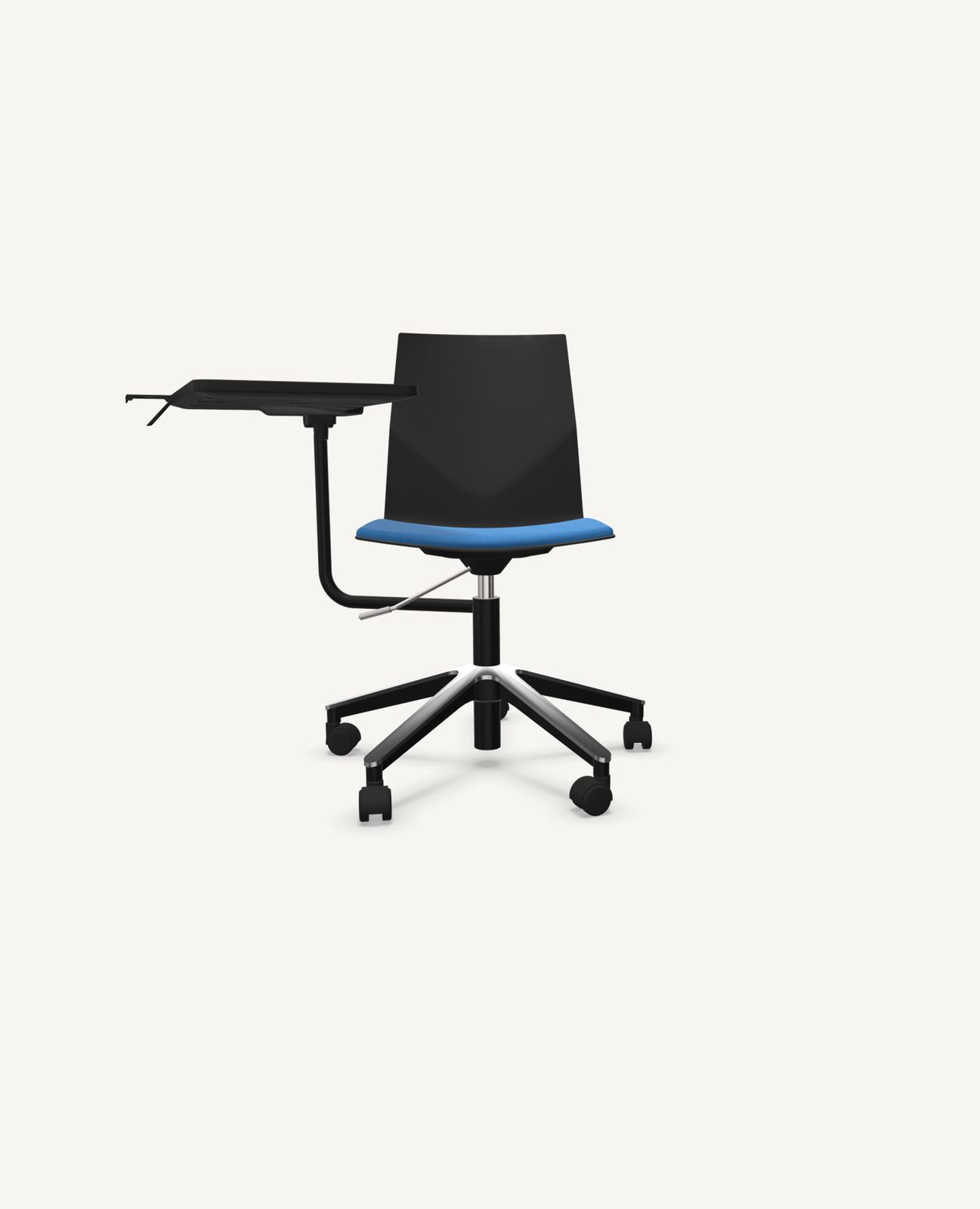 FourCast®2 Wheeler Chair, Swivel Base with InnoTab Tablet Arm - with Seat Pad by Hightower