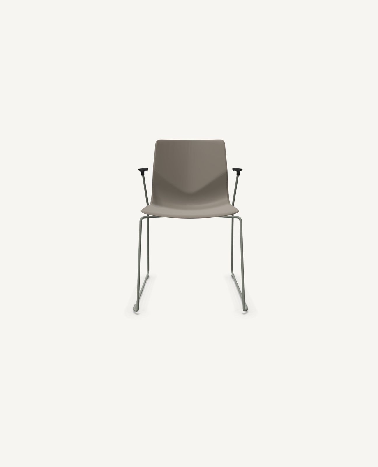FourSure® Chair, Sled Base - with Arms by Hightower