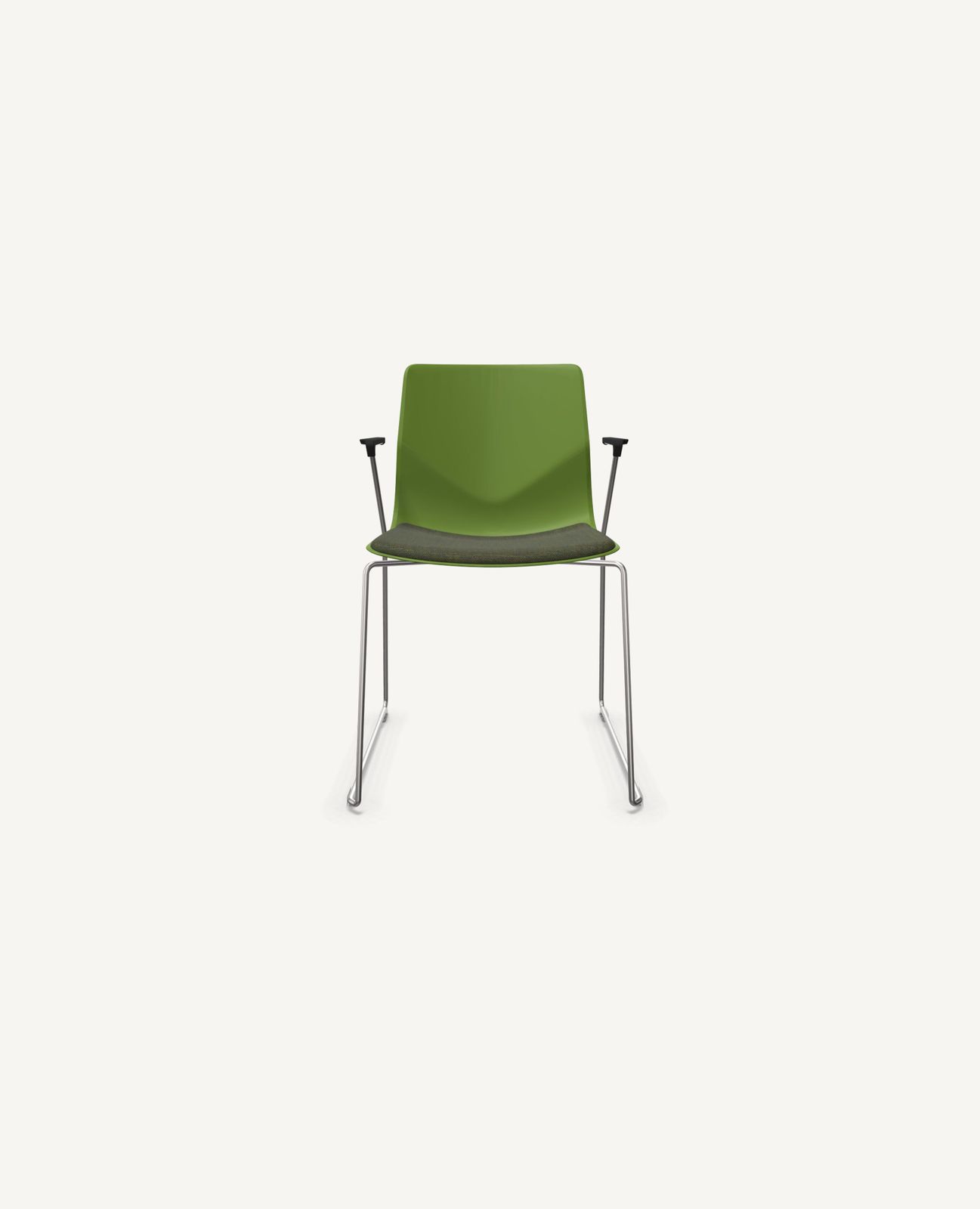 FourSure® Chair, Sled Base with Seat Pad - with Arms by Hightower