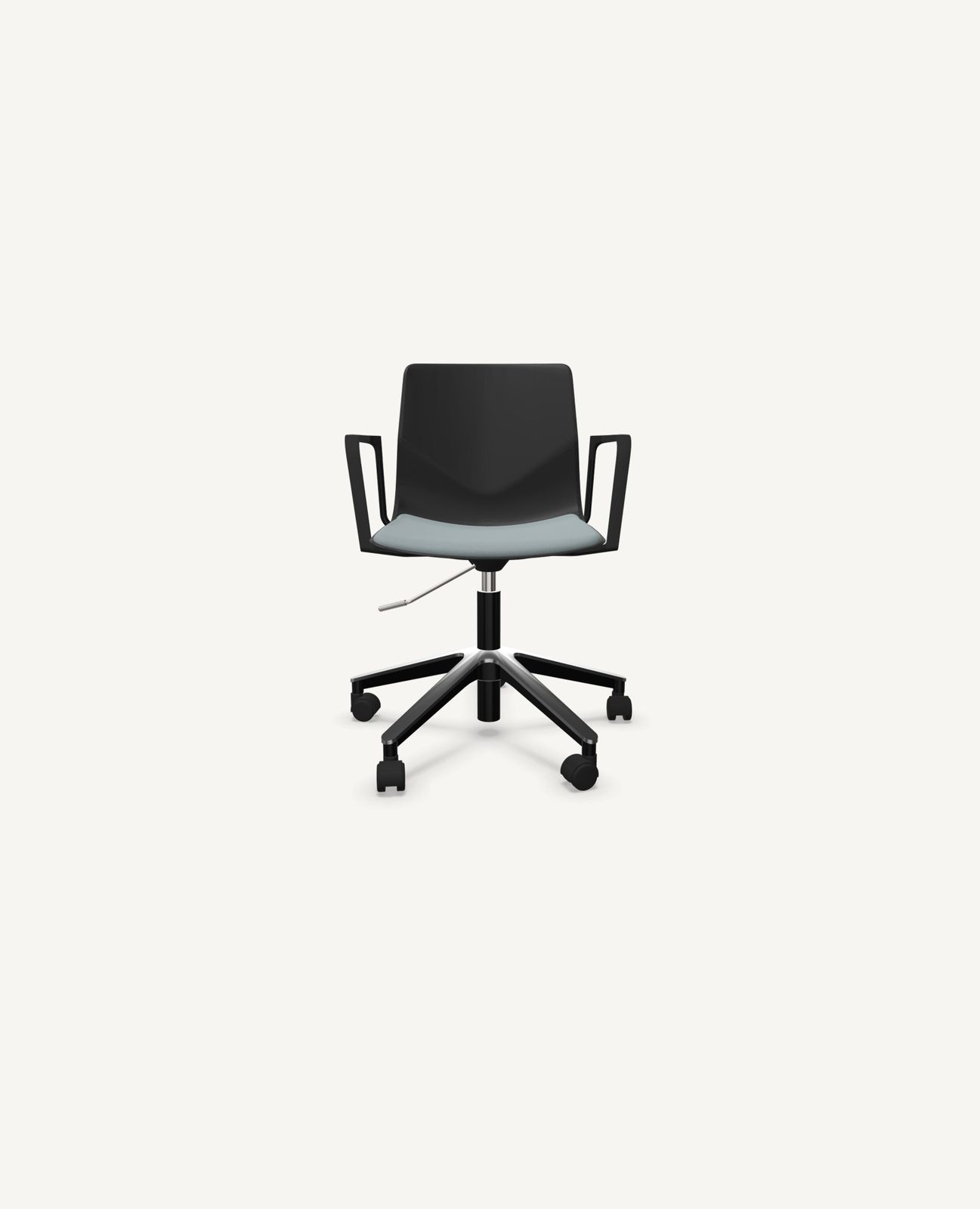 FourSure® Wheeler Chair, Swivel Base with Seat Pad - with Arms by Hightower