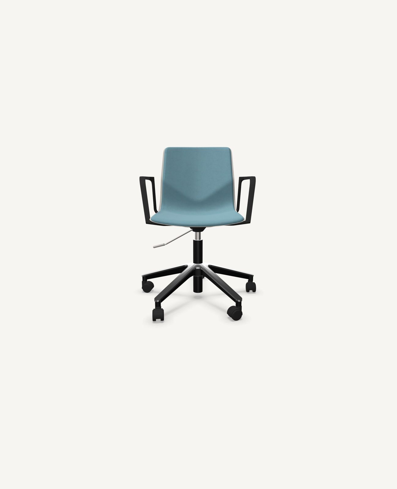 FourSure® Wheeler Chair, Swivel Base, Upholstered Interior - with Arms by Hightower