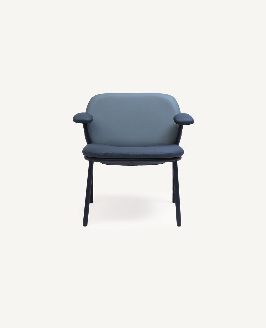 Lana Lounge Chair with Arms, Metal - Lowback by Hightower