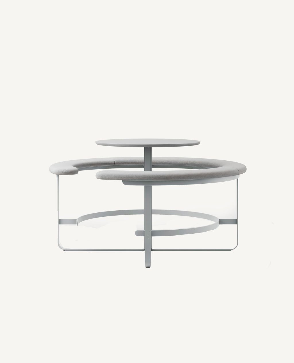 Picnic Round Bench Seating with Table, Bar Height - 71" Diameter by Hightower