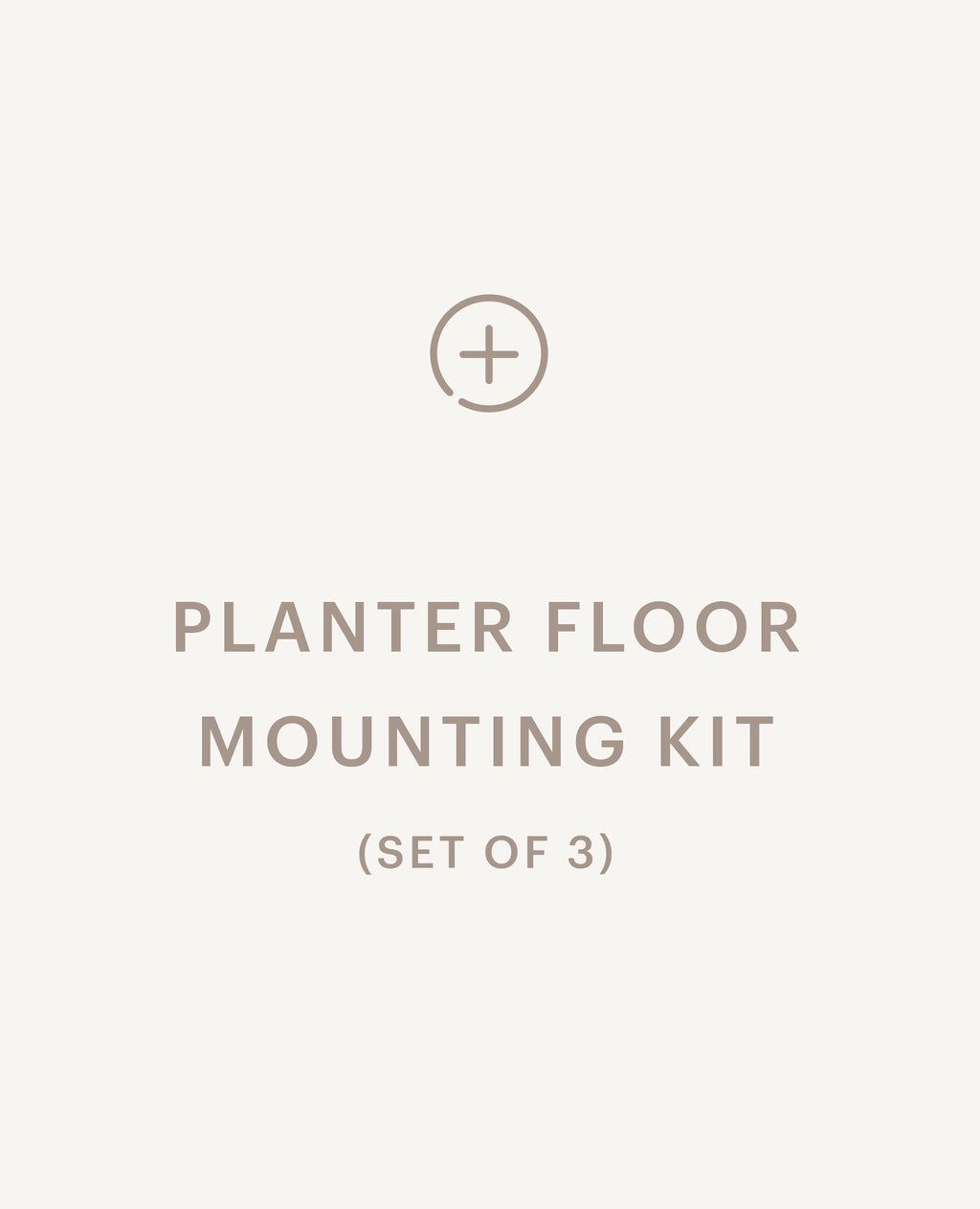 Planter Floor Mounting Kit by Hightower