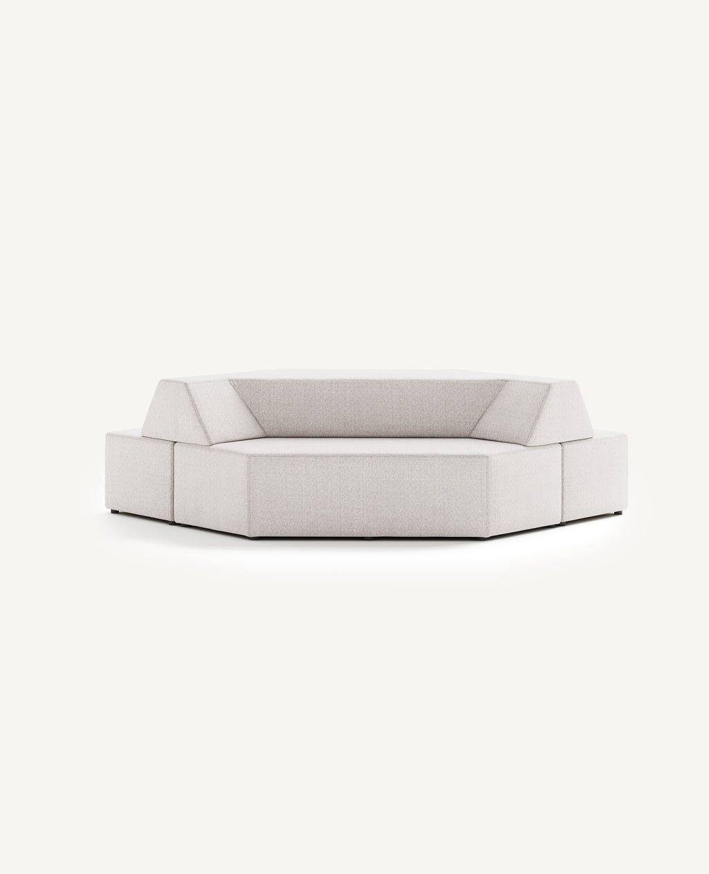 Prism Bench with Back, Two-Sided - 118" Width by Hightower