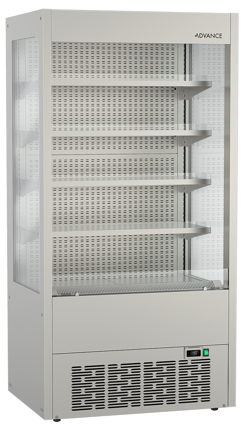 ADVANCE MD K 100 HG N E Multideck refrigerator with Clear Glass End Panels by Hoshizaki