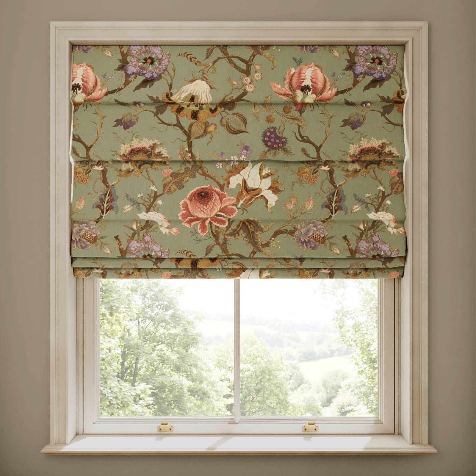 ARTEMIS Cotton Linen Blind - Jadeite by House of Hackney