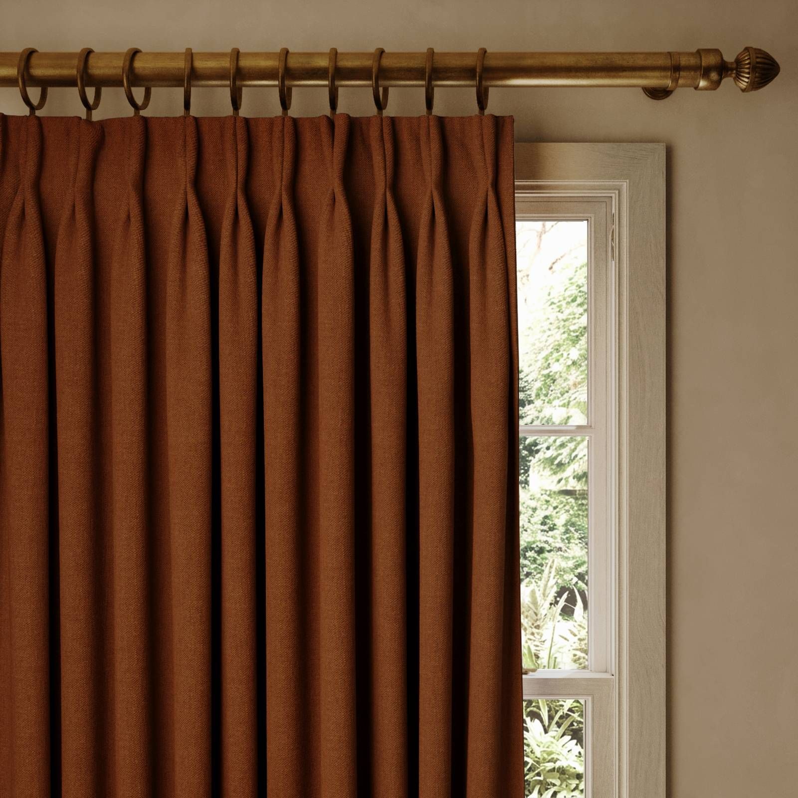 HEAVENLY Hemp Curtain - Tobacco by House of Hackney