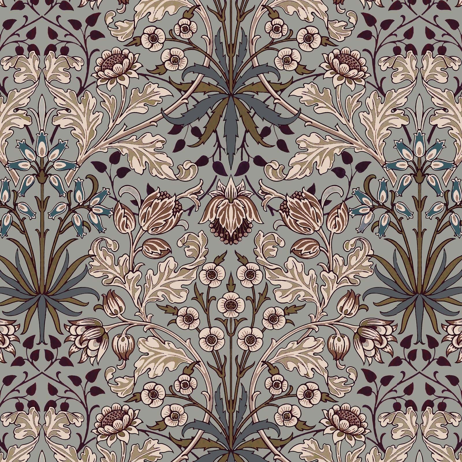 HYACINTH Wallpaper - Dove Grey by House of Hackney