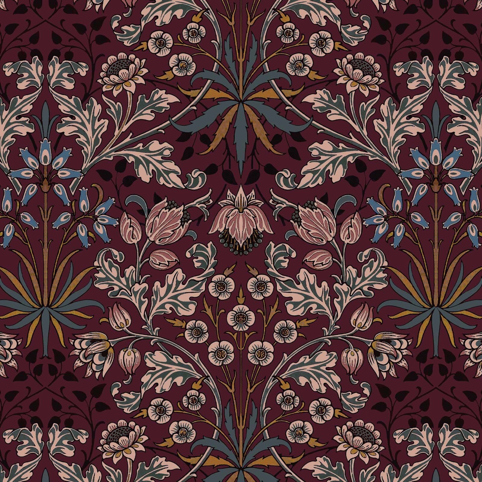 HYACINTH Wallpaper - Mulberry by House of Hackney