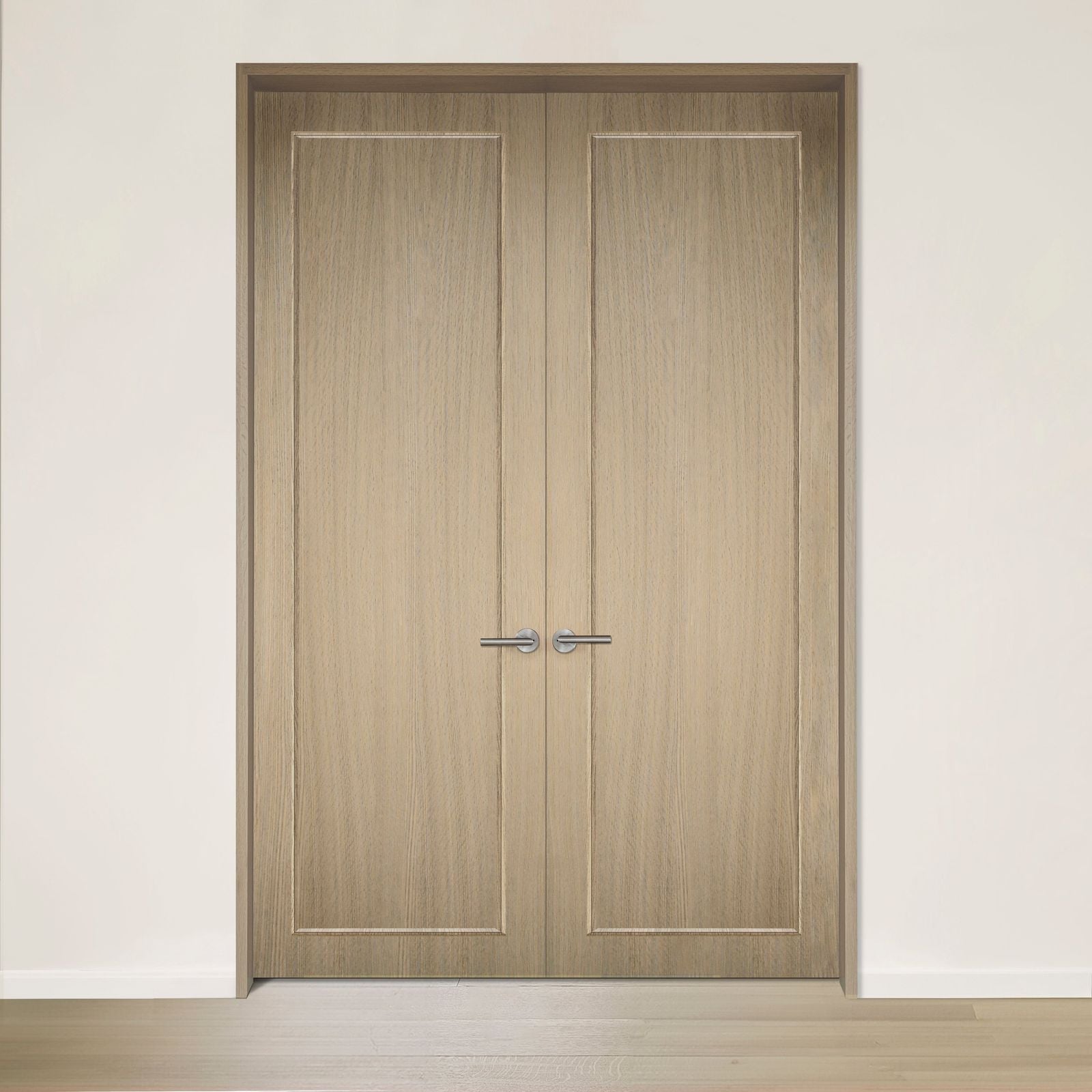 CONTOUR double door red oak rift cut brushed veneer Authentik by Humble Nature