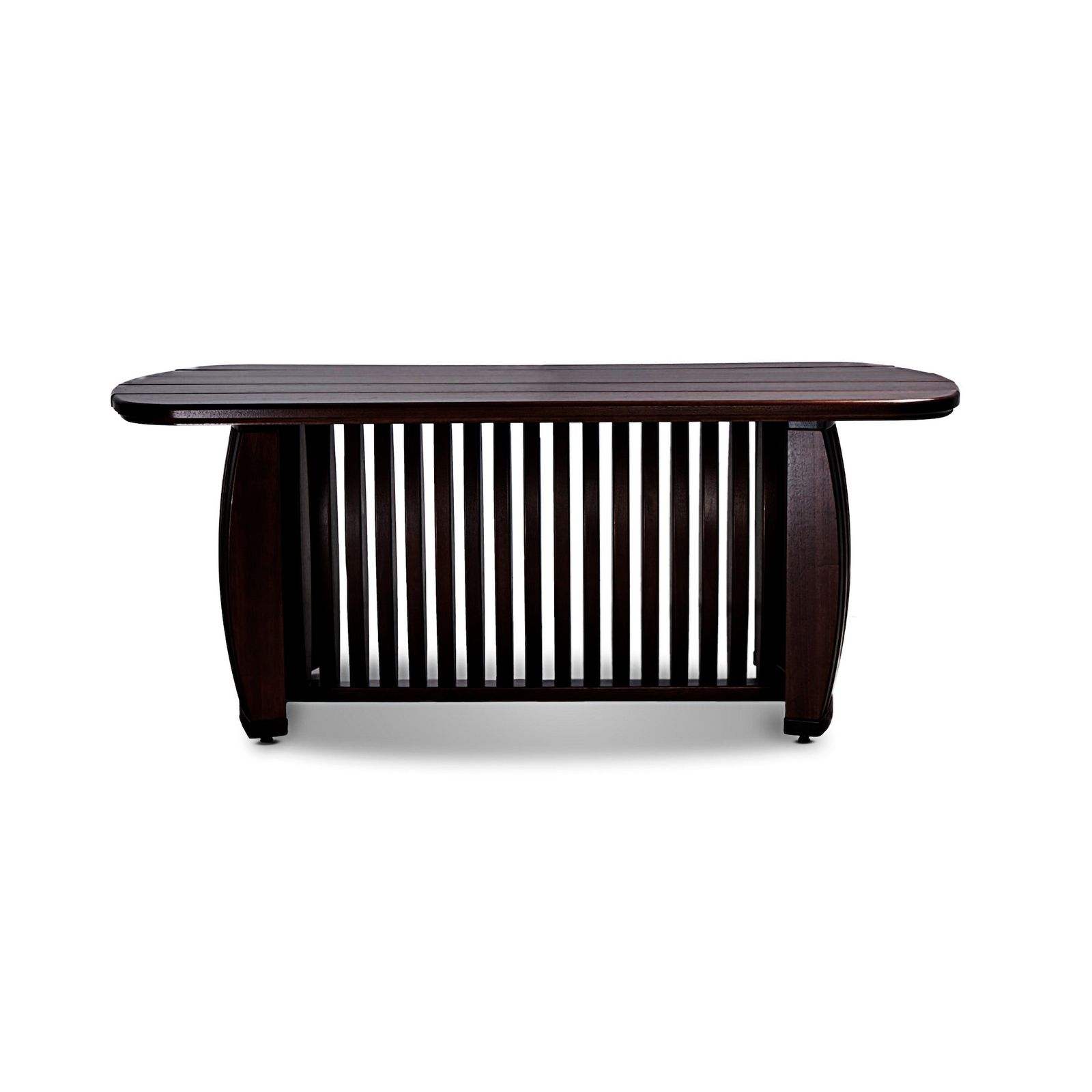 Outdoor dining table Curva 72" │ Black by Humble Nature