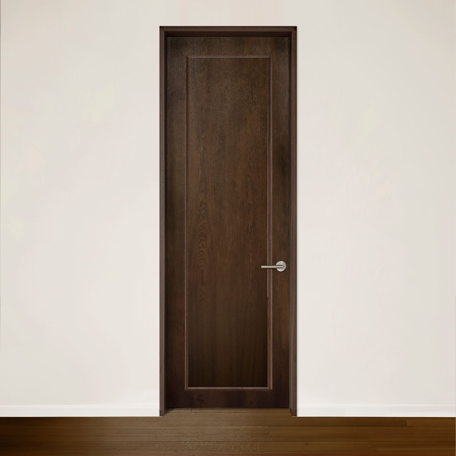 Porte CONTOUR en chêne rouge placage brossé sur dosse Pecan by Humble Nature
