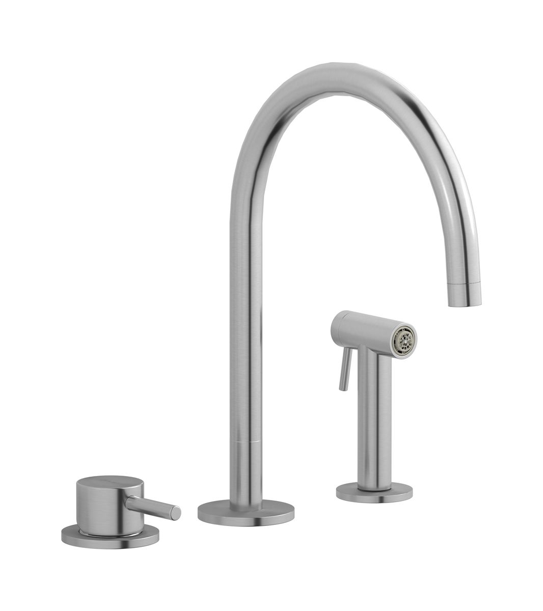 Acciaio AC389SA - Sink mixer side spray with lateral showehand by IB