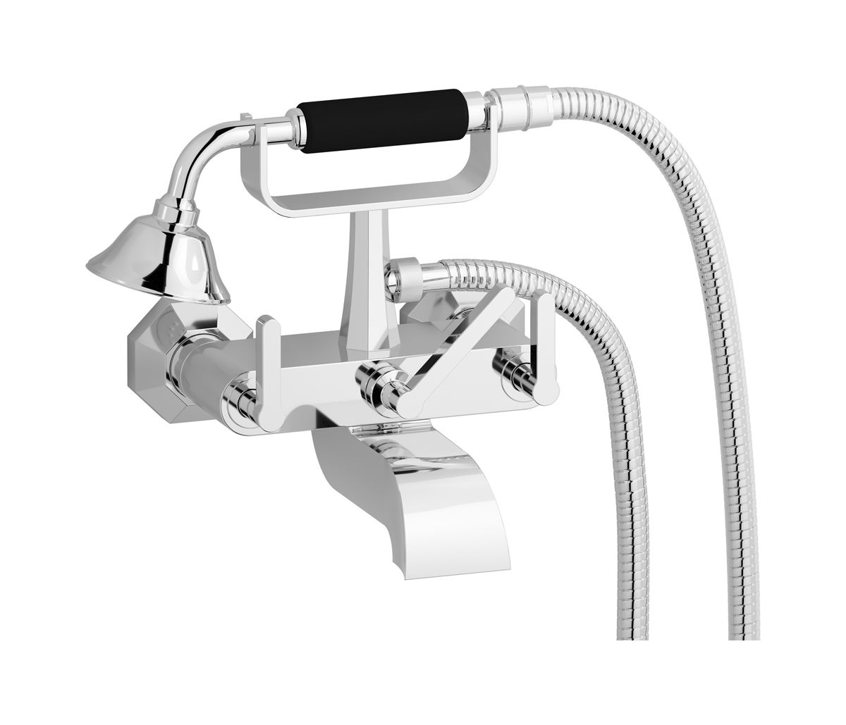 Belmondo + Belmondo Elle BL250CC - Wall mounted bath filler complete with shower kit by IB