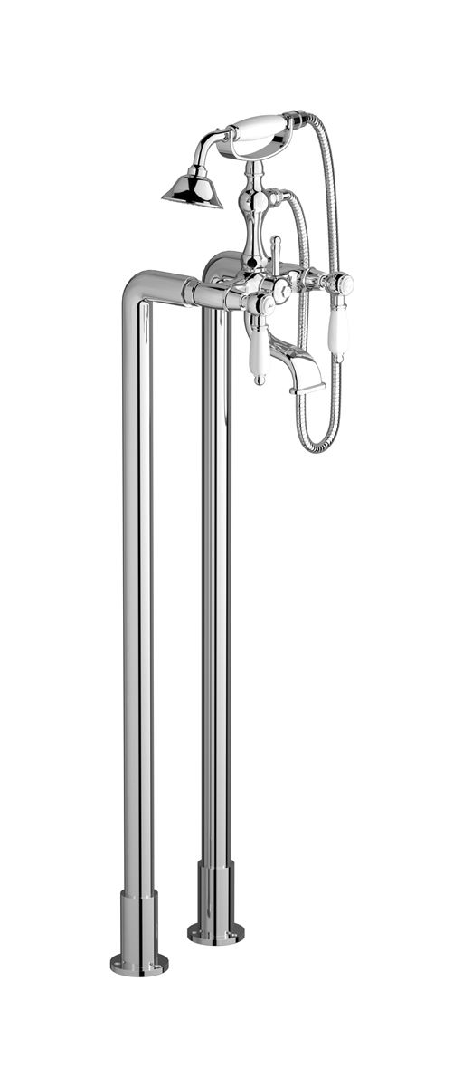 Hermes + Hermes Elle HL700CC - Freestanding two columns bath filler with shower kit by IB