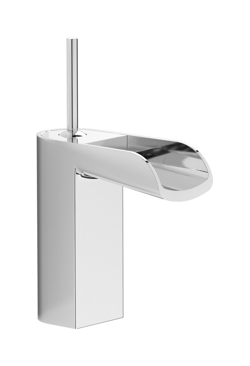 LoveMe LM204CC - Mid-size monohole washbasin mixer complete wiith drain by IB