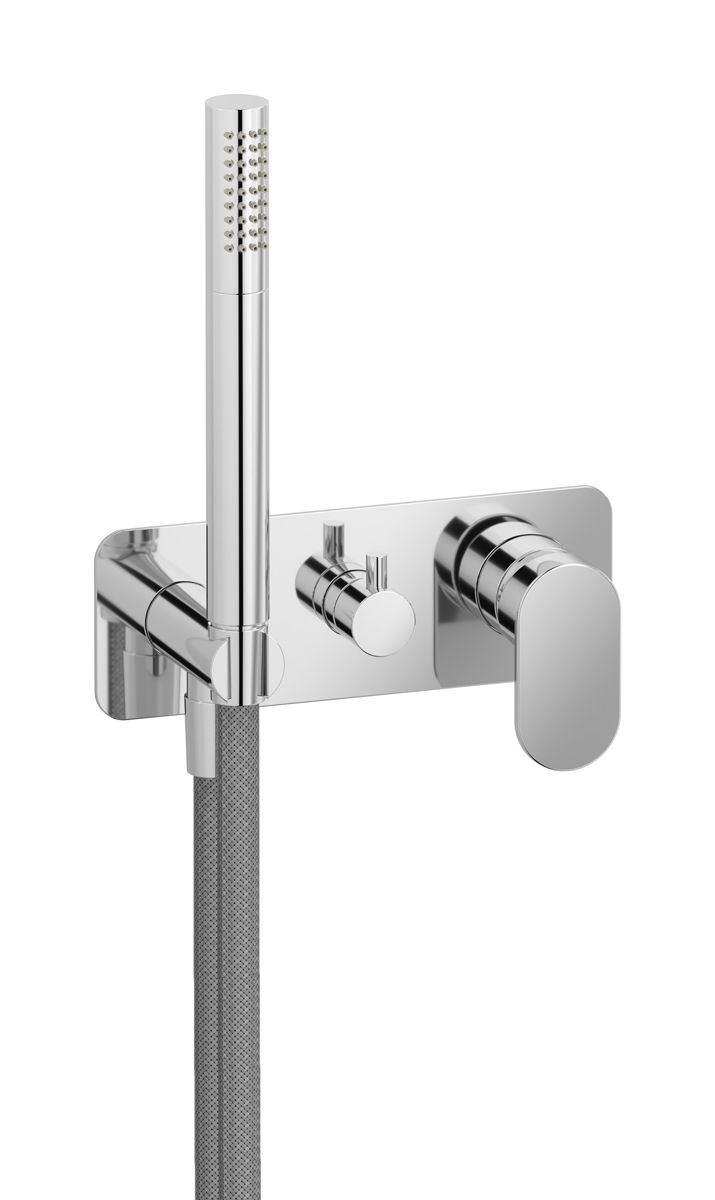 LoveMe LM313CC - Exposed parts for manual wall mixer with two ways diverter and shower kit by IB