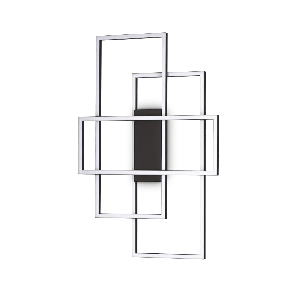 FRAME PL RETTANGOLO NERO 3000K by Ideal Lux