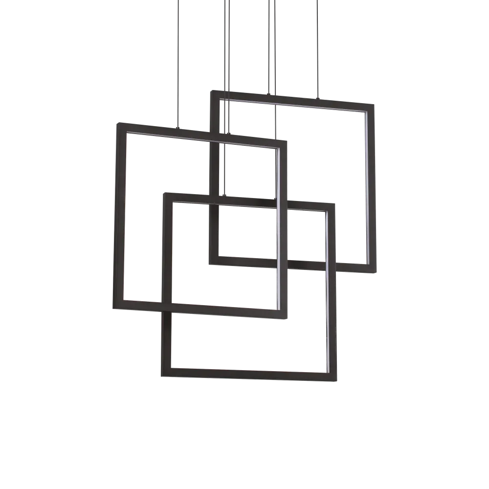 FRAME SP QUADRATO NERO 3000K by Ideal Lux
