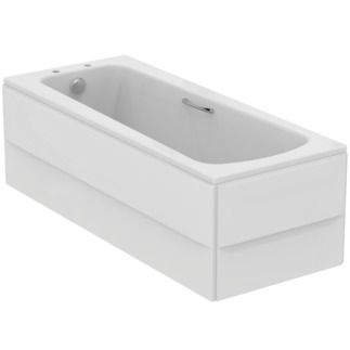 Sandringham 21 Regular bath 1690x690x540 mm, 2 tap holes, with overflow, no waste by Ideal Standard
