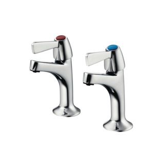 Alterna 21 Basin pillar tap 52x153 mm, 81 mm spout projection, 15 l/min (3 bar), no waste by Ideal Standard