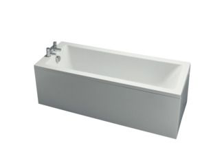 Tempo Regular bath 1690x700x540 mm, no tap hole, with overflow, no waste by Ideal Standard
