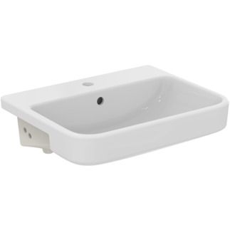 i.life B Semi-countertop basin 550x440x170 mm, 1 tap hole, with overflow by Ideal Standard