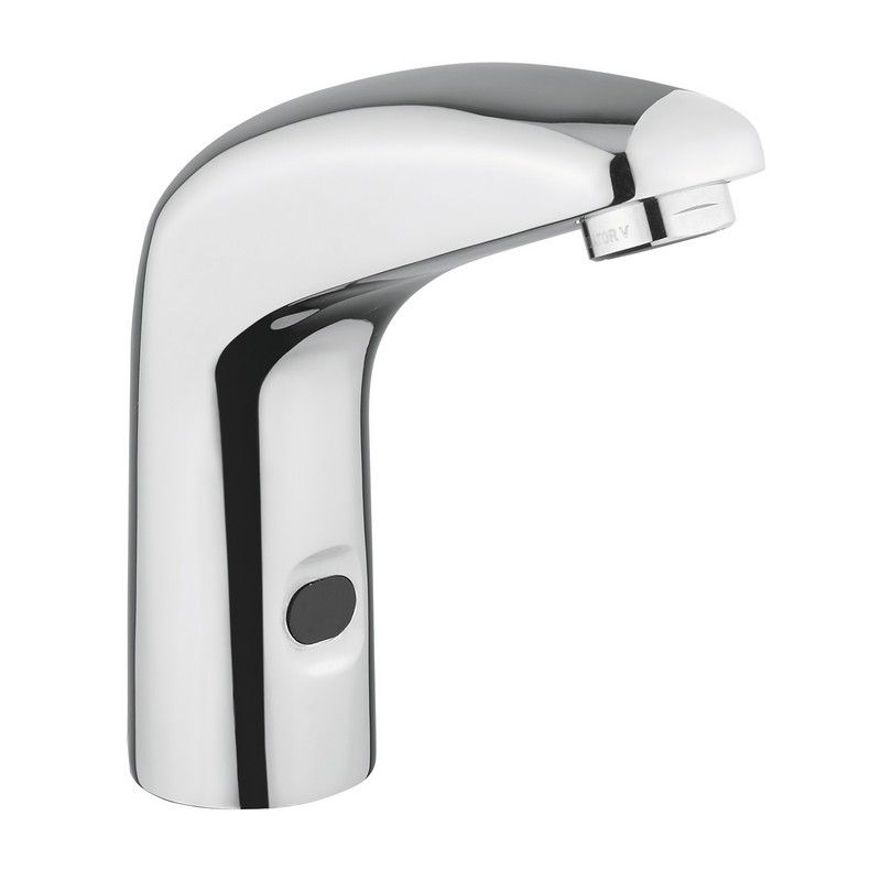ONE series electronic basin tap with infrared sensor. 230V mains supply by IDRAL