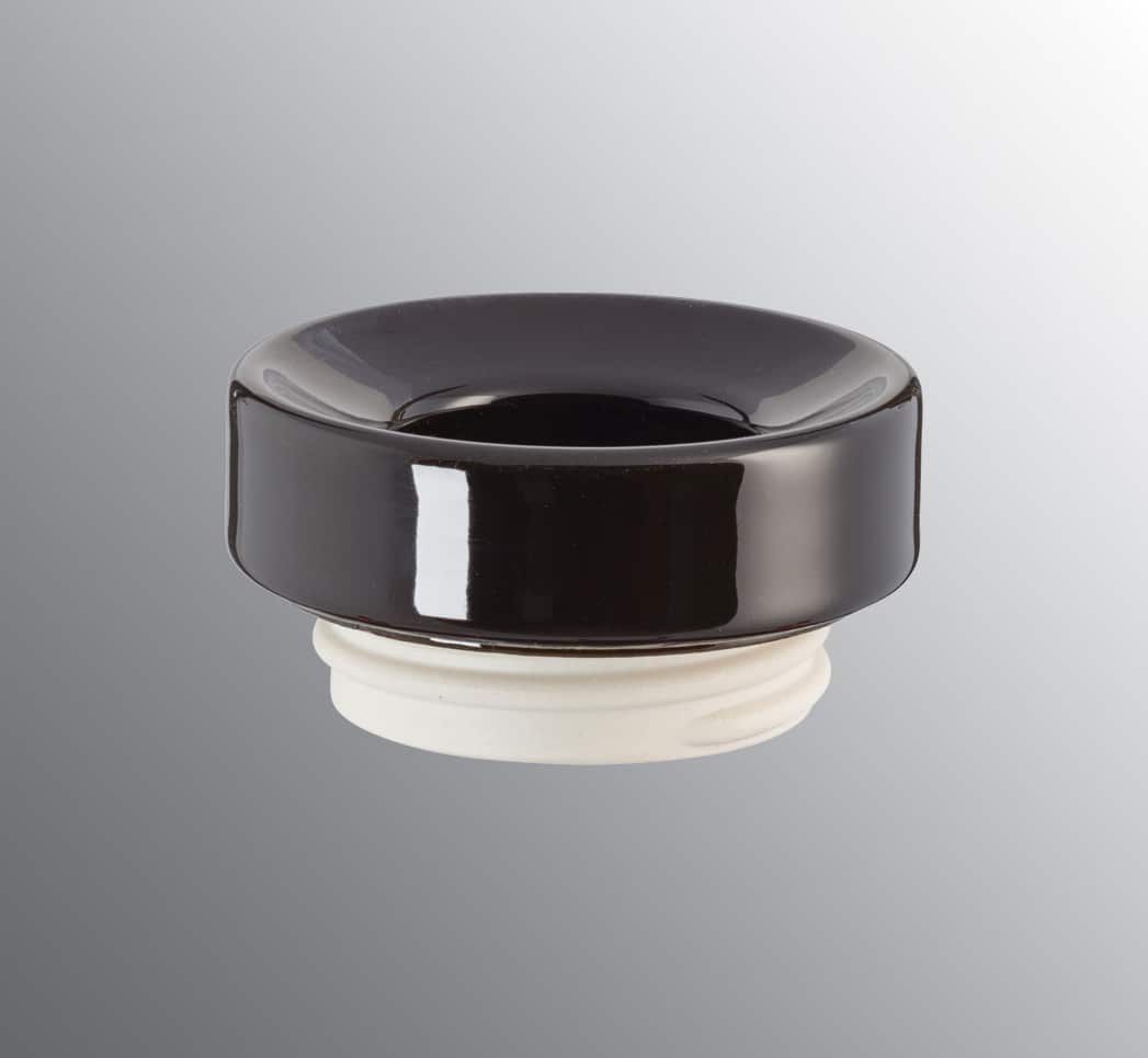 Black ring in porcelain for Light On IP23 6053, 6056 and 6058 by Ifö Electric