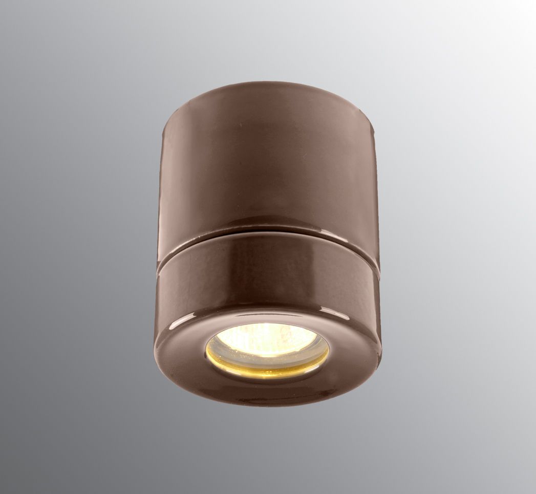 Light On Downlight Sauna - Protection glass (Clear glass), Brown by Ifö Electric