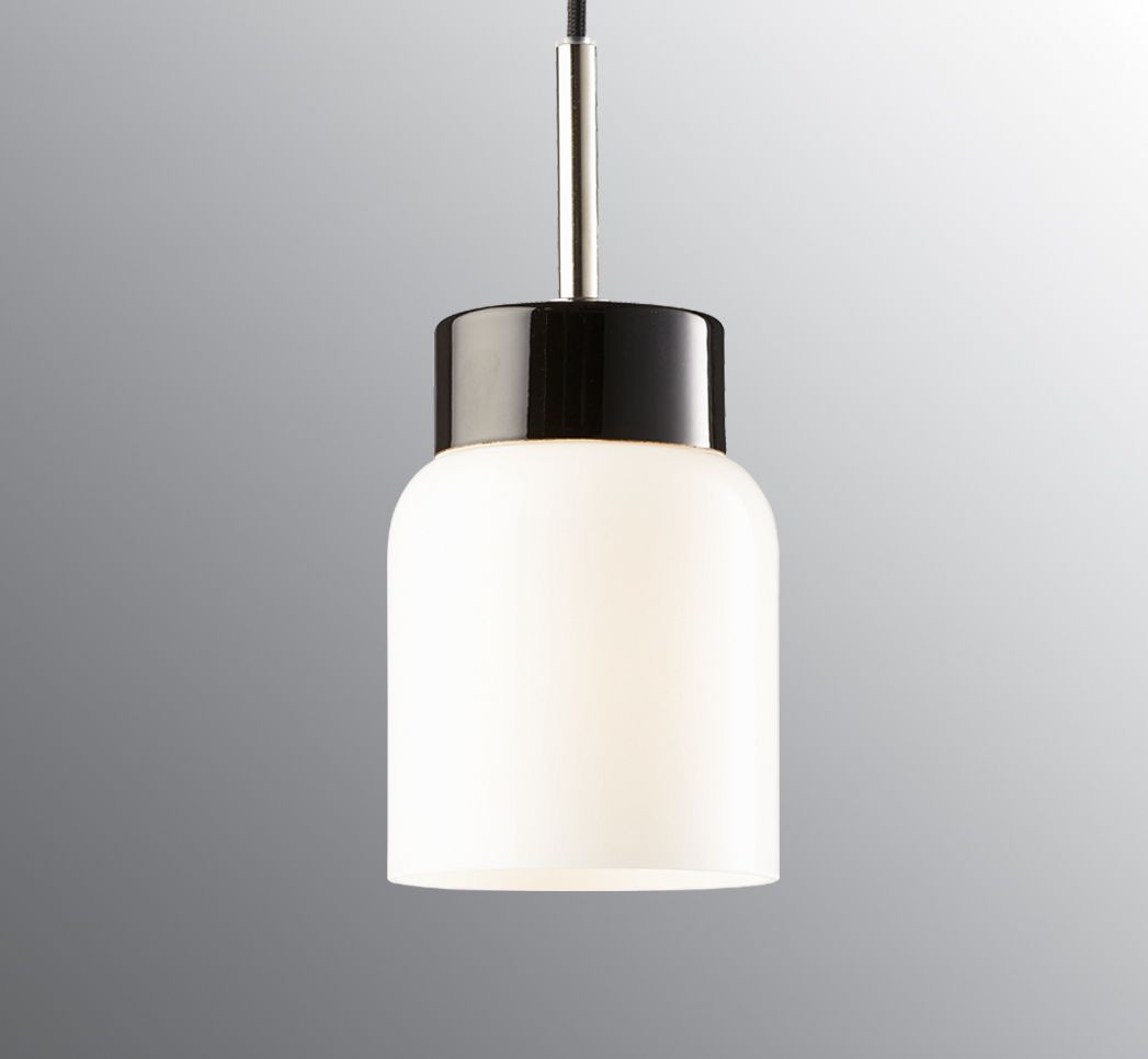 Smycka Tova pendant black/black - Shiny opal glass, Black by Ifö Electric