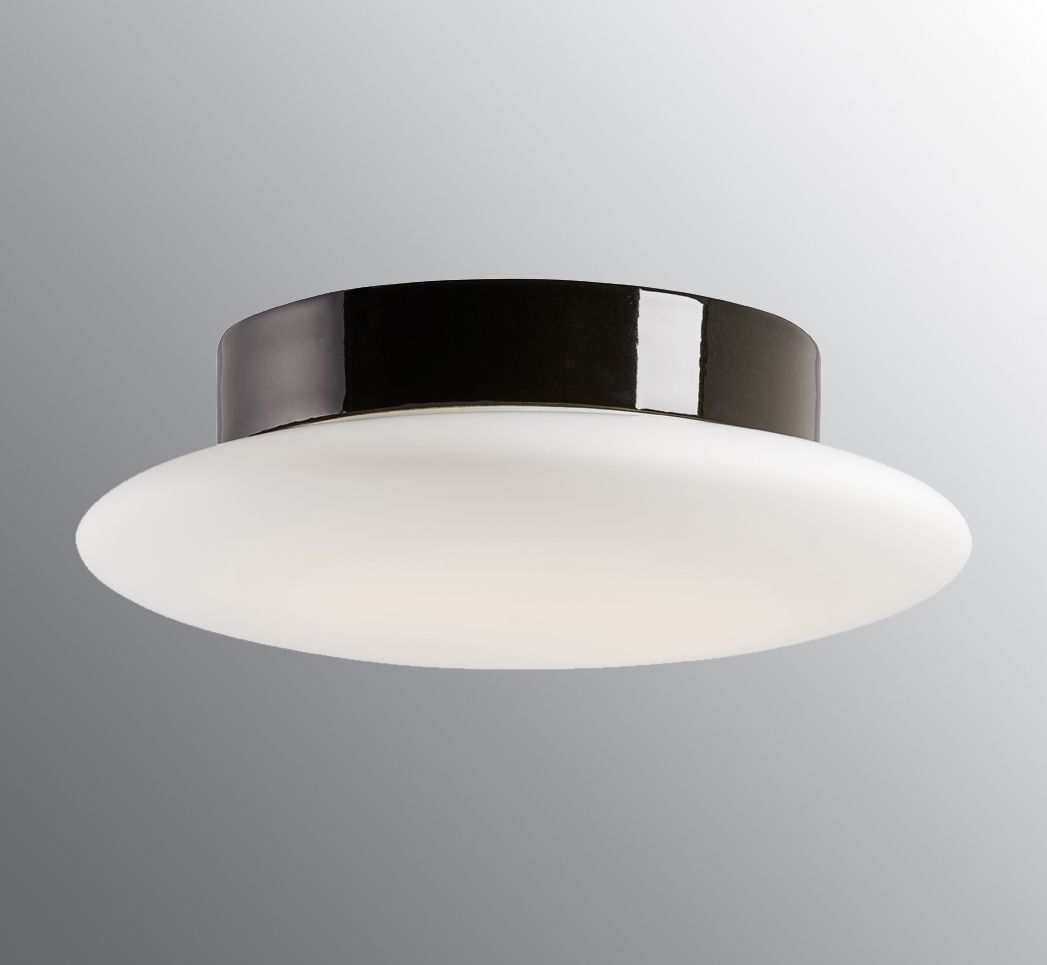 Cairo Medium LED 3000K - Matt opal glass, Black by Ifö Electric