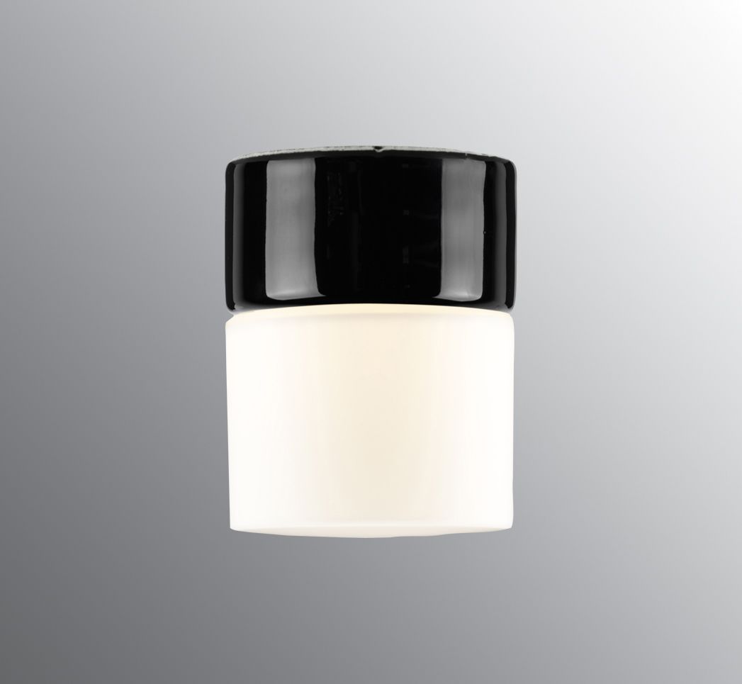 Opus 100/125 LED 3000K - Matt opal glass, Black by Ifö Electric