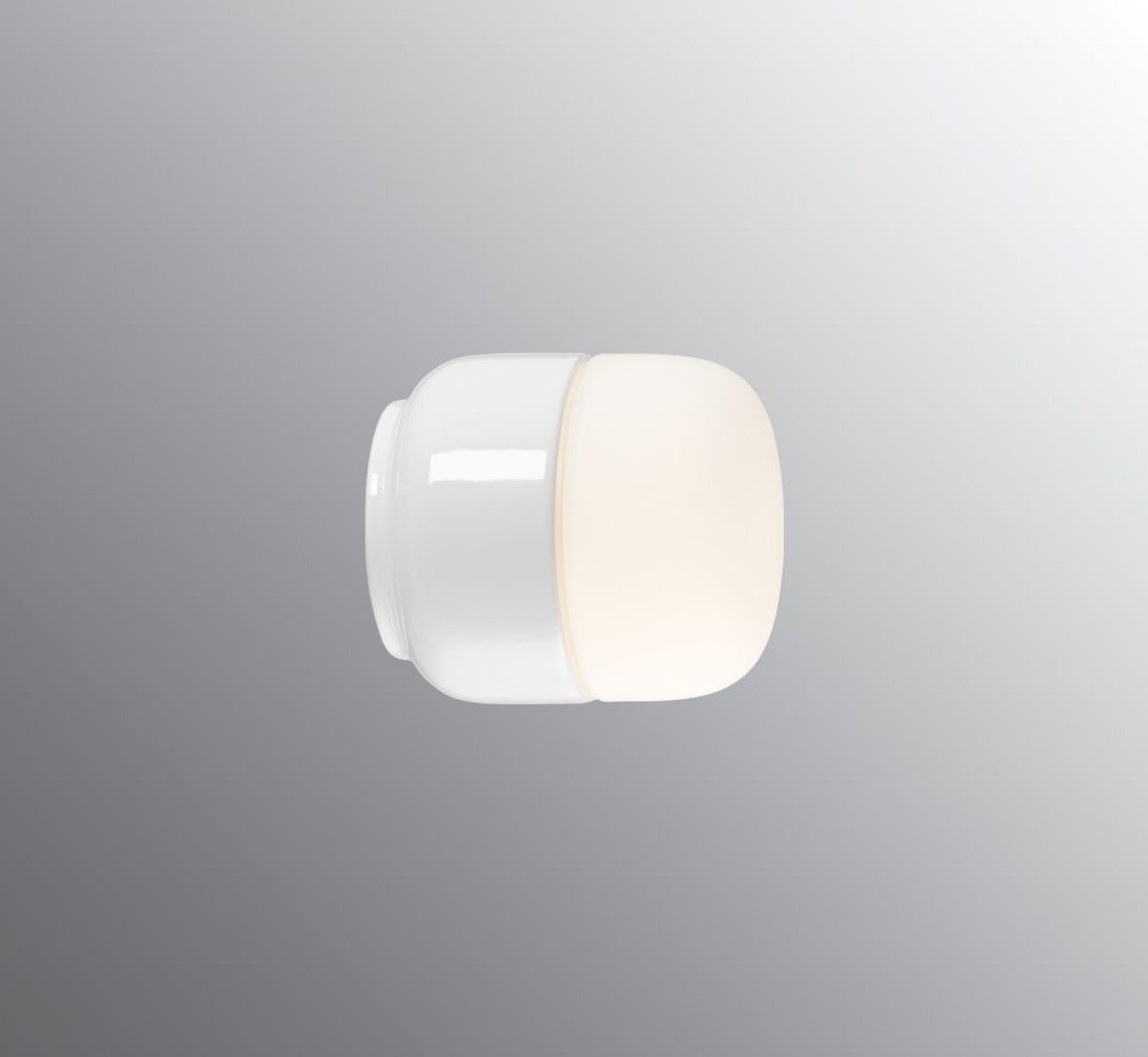 Ohm 100/110 Sauna - Matt opal glass by Ifö Electric