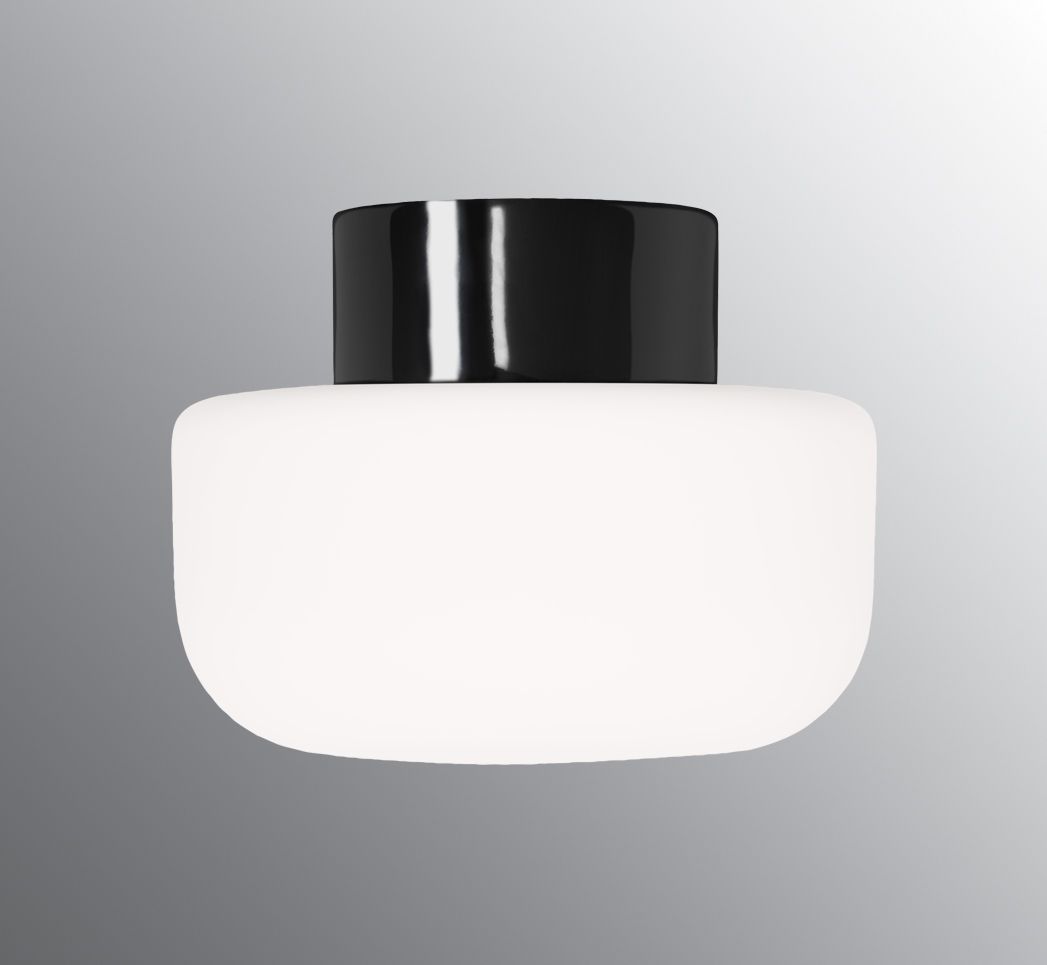 Solenne 210/165 - Matt opalglas, Black by Ifö Electric