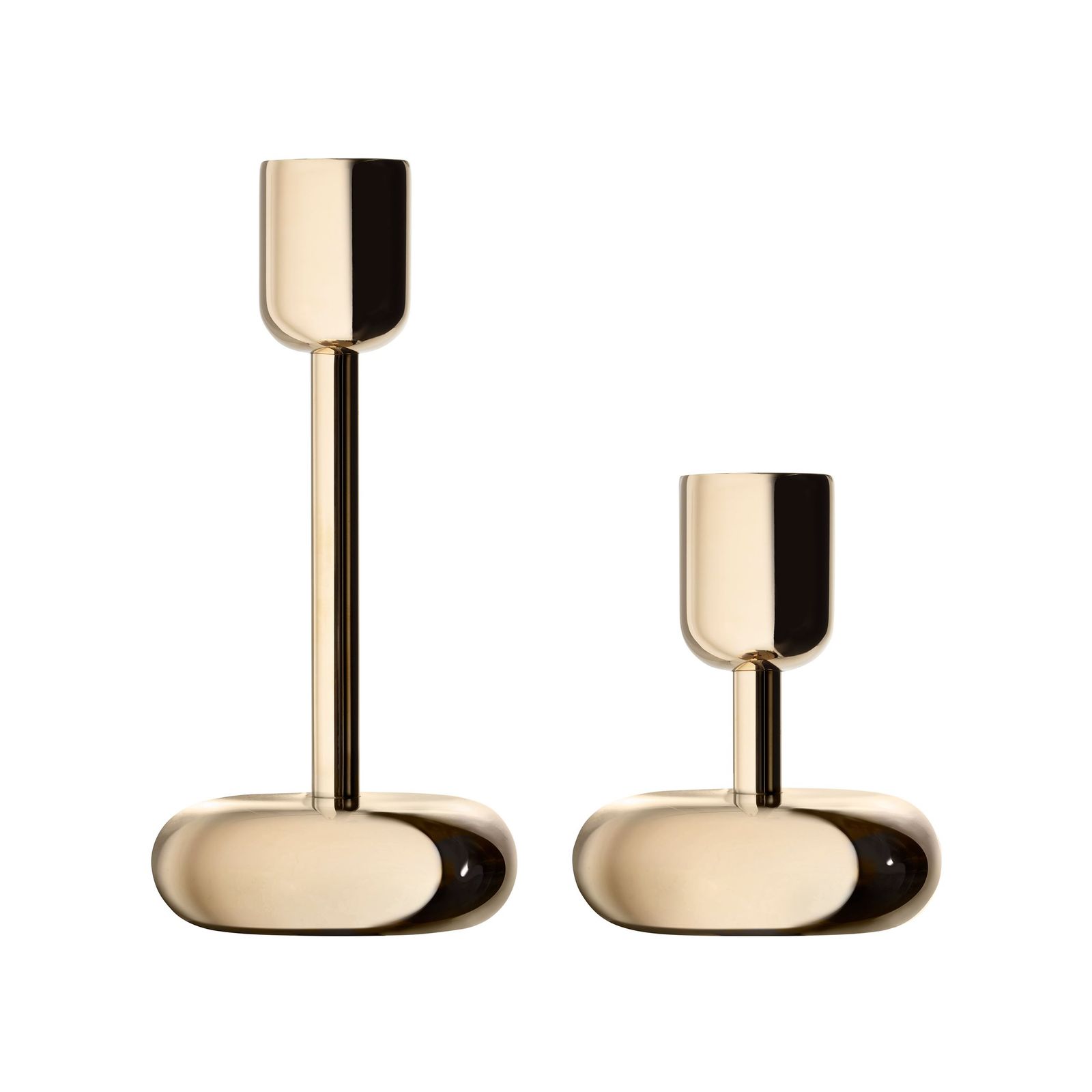 Nappula candleholder gift set brass 2pcs by Iittala
