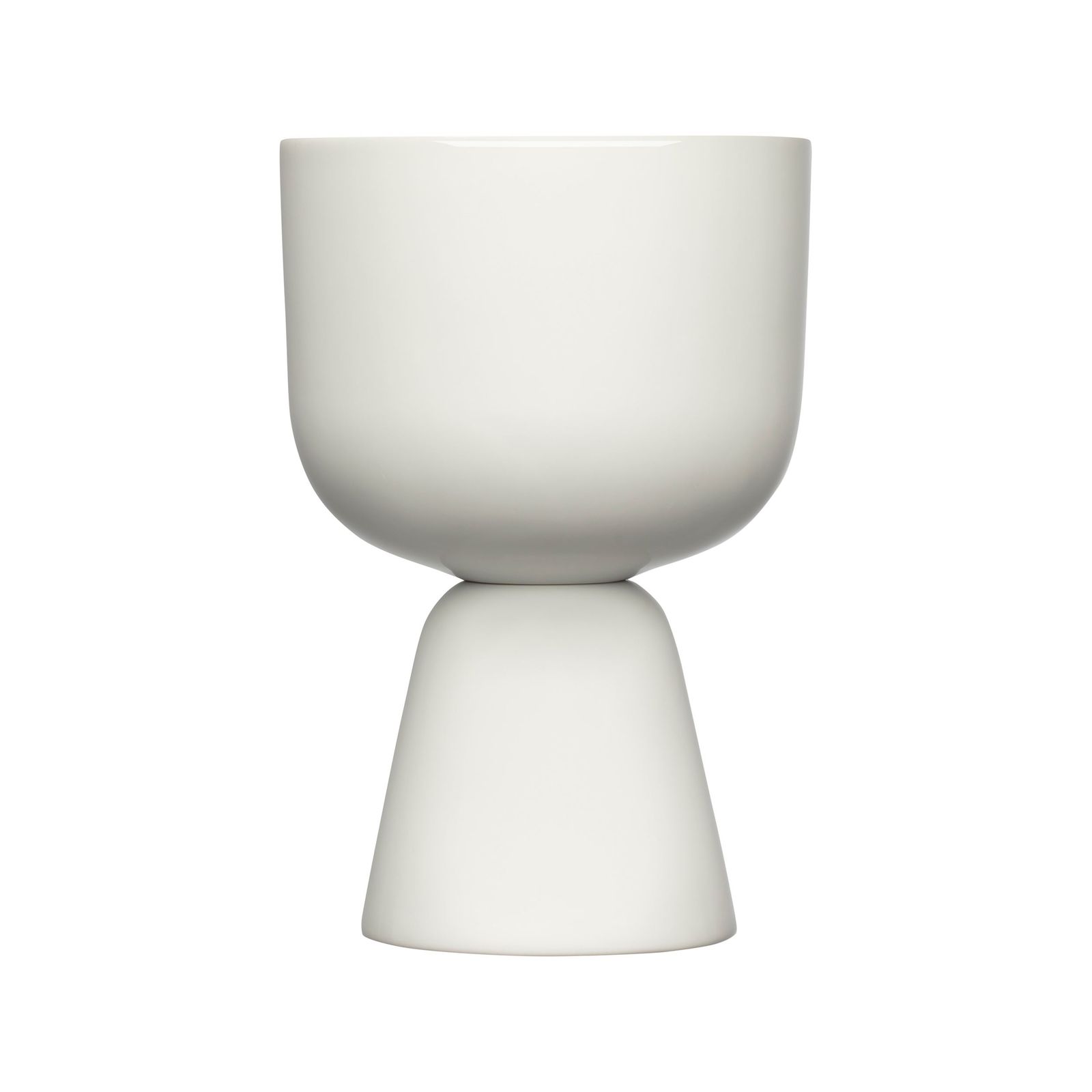 Nappula plant pot 190x125mm white by Iittala