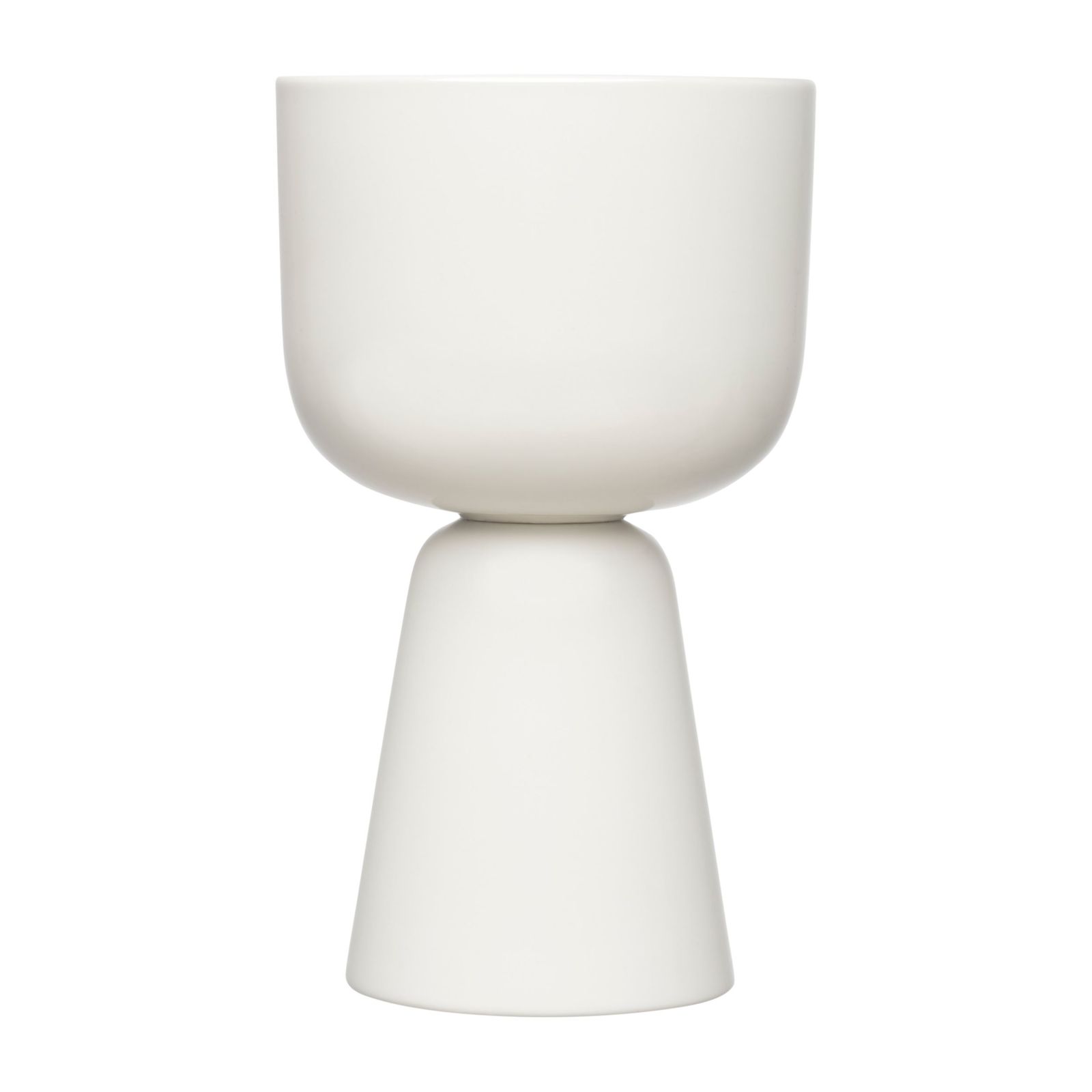 Nappula plant pot 260x155mm white by Iittala