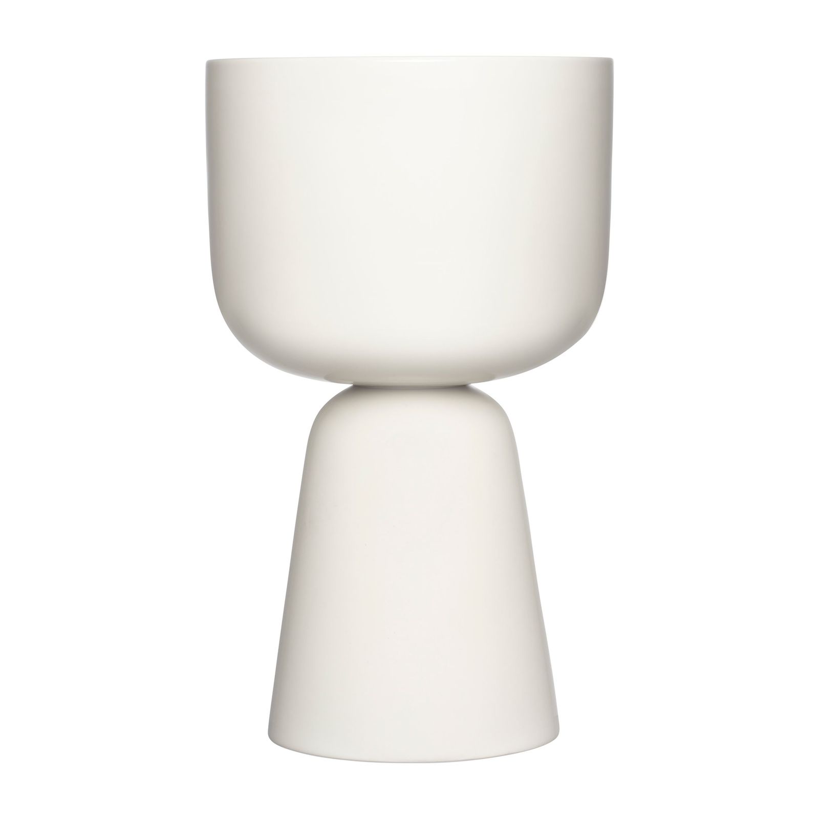 Nappula plant pot 400x245mm white by Iittala
