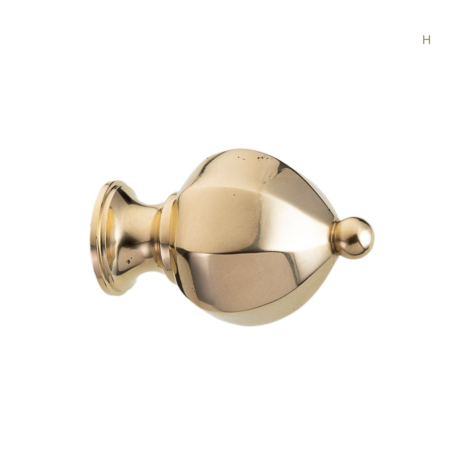Brera Orto Botanico - brass curtain rod finials by Il Bronzetto