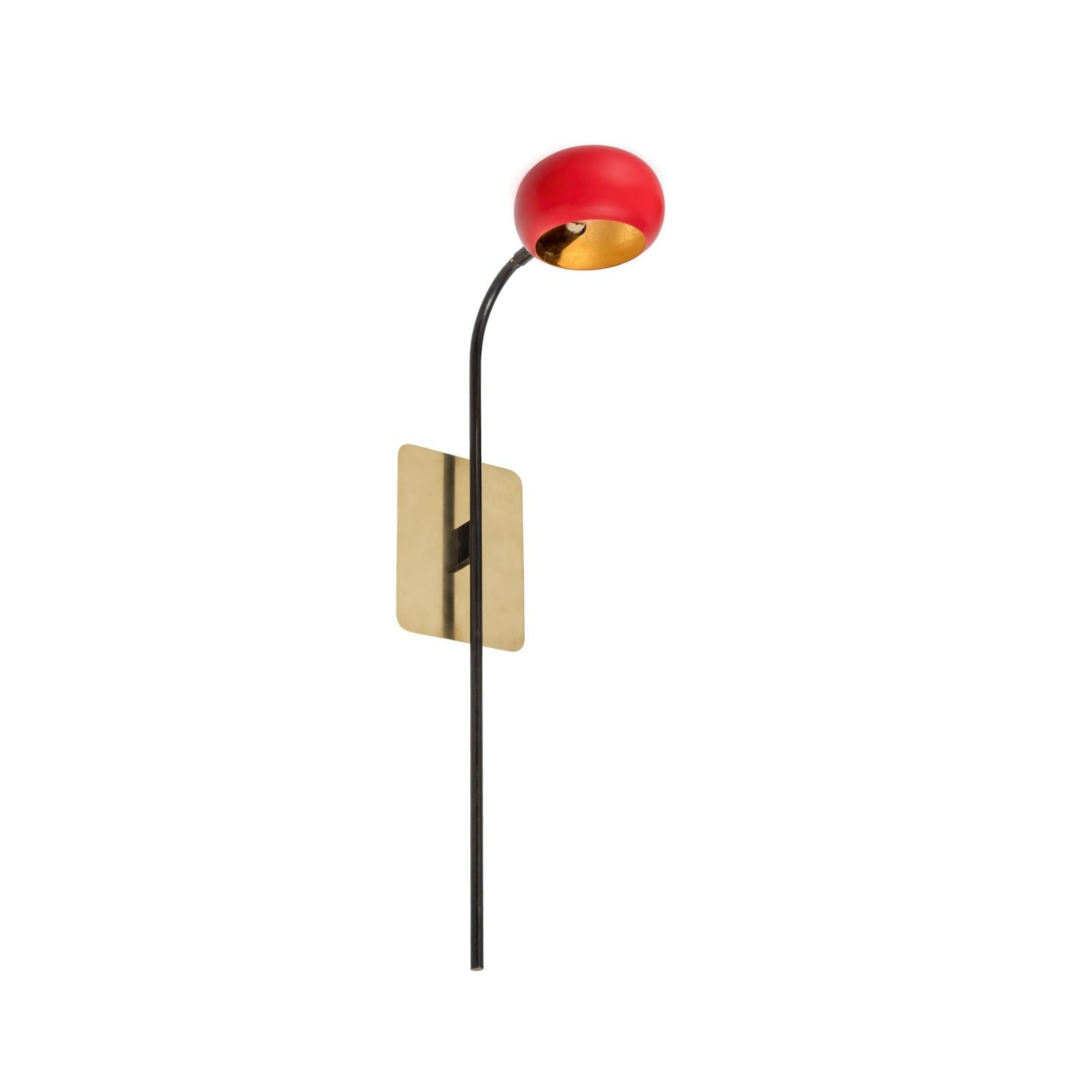 Blossom carmine red tulip - wall light by Il Bronzetto