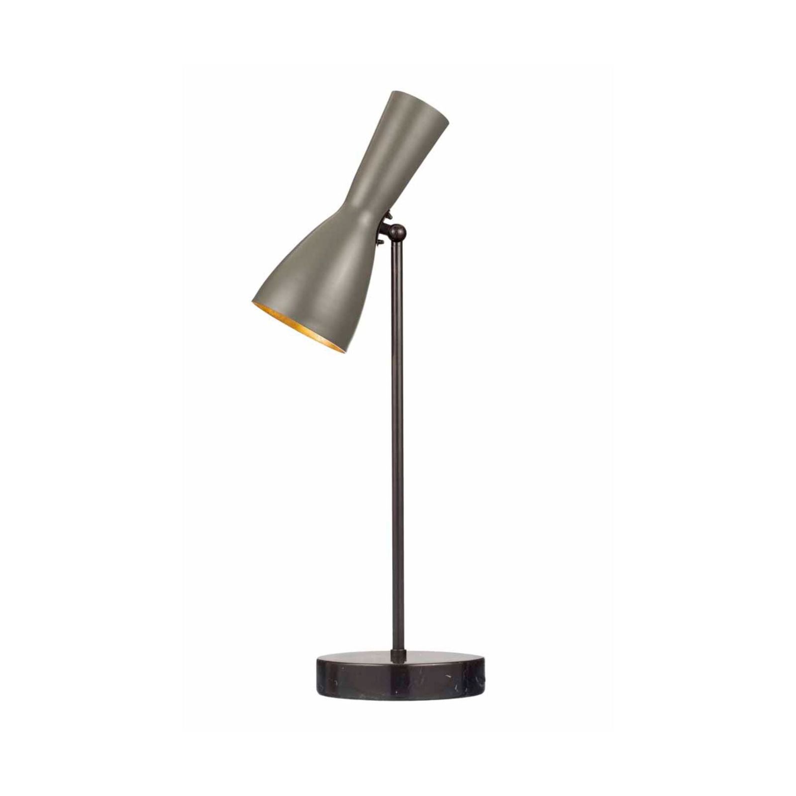 Wormhole - tarpaulin grey table lamp by Il Bronzetto